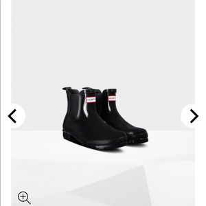 Hunter Black Chelsea Boots